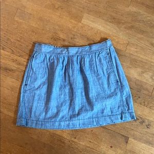 Denim blue skirt